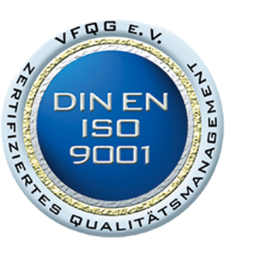 DIN EN ISO 9001 Zertifiziert (VFQG e.V.)